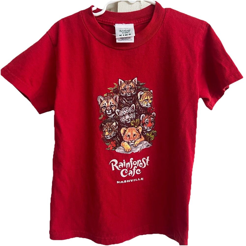 Y2K 90s Kids Rainforest Cafe Kids Size 4t vintage t shirt